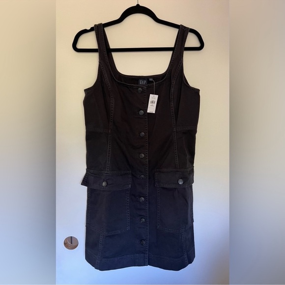 NWT GAP Utility Button Mini Dress - Picture 8 of 9